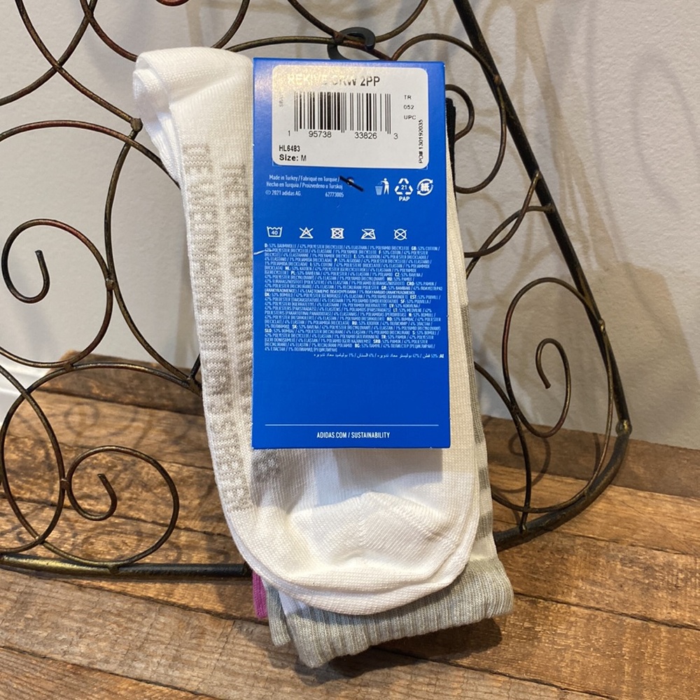 🆕 Adidas Rekive Crew Socks - Picture 8 of 9